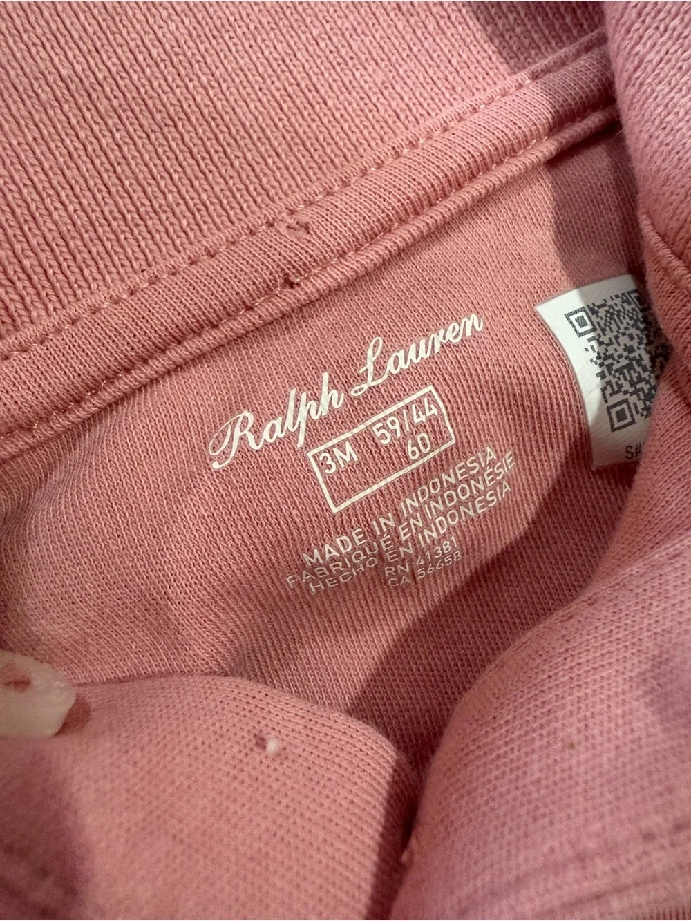 Ralph Lauren Pink Polo Ruffle Baby Bodysuit